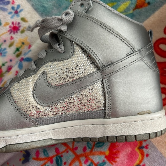 Nike Dunk High Silver - Size 7 - Picture 6 of 8